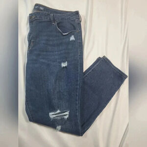 Old Navy, Power  Slim, Straight Leg Blue Jeans.